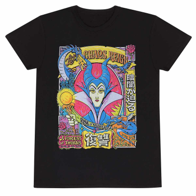 Disney Maleficent - Let Chaos Reign (Unisex Black T-Shirt)  Schwarz