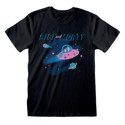 Rick And Morty - In Space (Unisex Black T-Shirt)  Schwarz