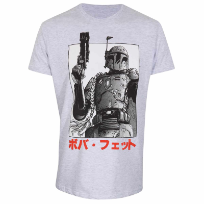 ** Star Wars - Boba Fett Katakana ** Heather Grey