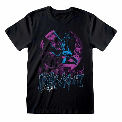 DC Comics Batman - Dark Knight (Unisex Black T-Shirt)  black