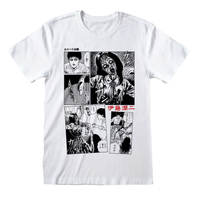 ** Junji-Ito - Comic Strip (Unisex White T-Shirt)  ** weiß