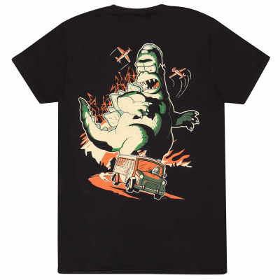 ** Simpsons - Homerzilla (Unisex Black T-Shirt)  ** Schwarz
