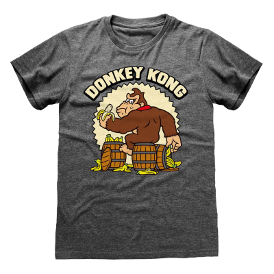 Nintendo Super Mario - Donkey Kong (Unisex Dark Heather T-Shirt)  Dark Heather