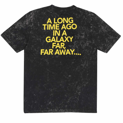 ** Superheroes Inc. Star Wars - In A Galaxy Far Far Away (Unisex Charcoal Paint Effect T-Shirt)  ** Charcoal