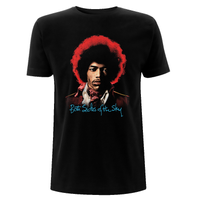 Jimi Hendrix - Both Sides Of The Sky (Unisex Black T-Shirt)  black