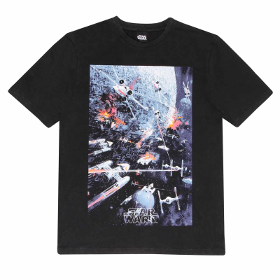 Star Wars Classic - Space War (Unisex Black Premium T-Shirt)  black