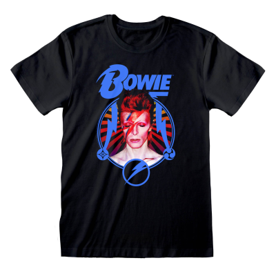 David Bowie - Starburst (Unisex Black T-Shirt)  black