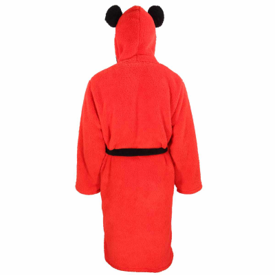 Disney Mickey - Logo Dressing Gown (Unisex Red Dressing Gown)  red