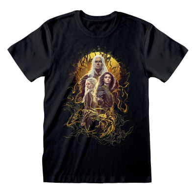 ** Witcher - Trio Poster (Unisex Black T-Shirt)  ** Schwarz