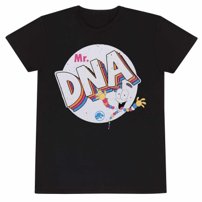 ** Jurassic Park - Mr DNA (Unisex Black T-Shirt)  ** Schwarz