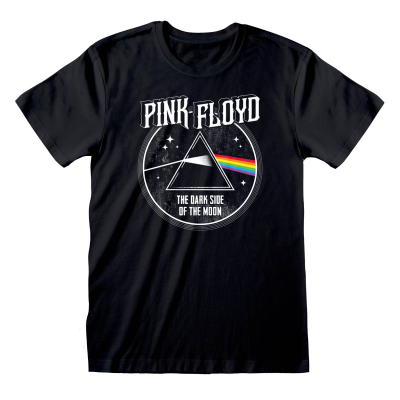 Pink Floyd - DSOTM Retro (Unisex Black T-Shirt)  Schwarz