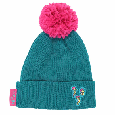 Disney Little Mermaid - Ariel and Friends (Pom Beanie) (Unisex Teal Beanie Pom)  Teal