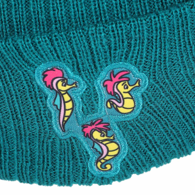 Disney Little Mermaid - Ariel and Friends (Pom Beanie) (Unisex Teal Beanie Pom)  Teal