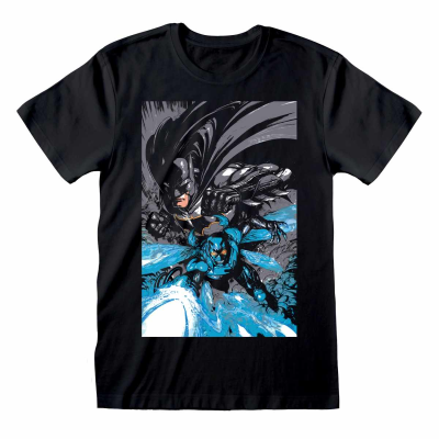 ** DC Comics Justice League - Team Up (Unisex Black T-Shirt)  ** black