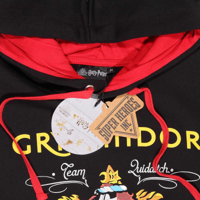 Superheroes Inc. Harry Potter - Property Of Gryffindor (Unisex Black Contrast Pullover Hoodie)  Schwarz