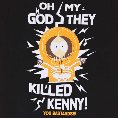 South Park - They Killed Kenny (Unisex Black T-Shirt)  Schwarz