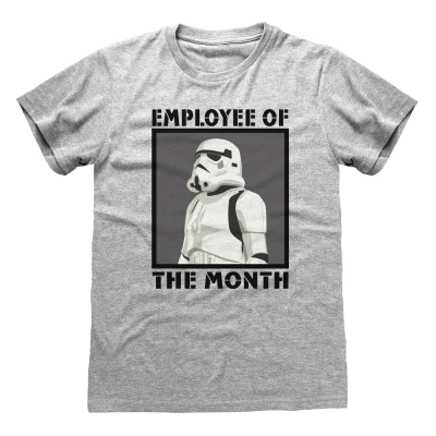 Star Wars - Employee Of The Month (Unisex Heather Grey T-Shirt)  Heather Grey
