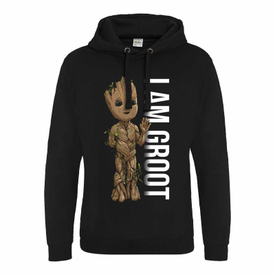 Marvel Studios I Am Groot - Profile (Unisex Epic Pullover Hoodie)  black