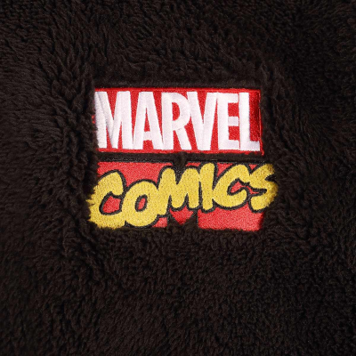 Marvel Comics - Classic Logo Dressing Gown (Unisex Black Dressing Gown)  black