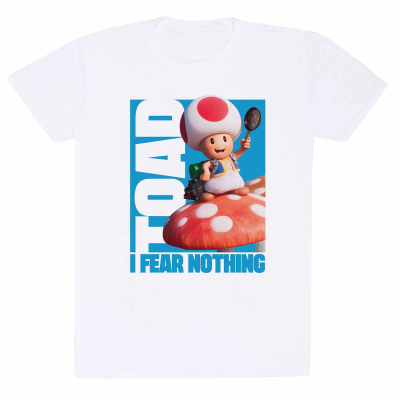 ** Nintendo Super Mario Bros - Toad (Unisex White T-Shirt)  ** White