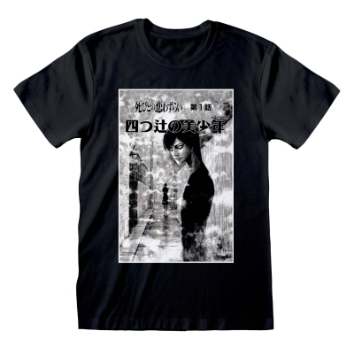 Junji-Ito - Black And White (Unisex Black T-Shirt)  black