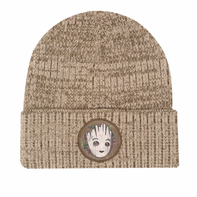 Marvel I Am Groot - Baby Groot (Unisex Beige Beanie)  Beige