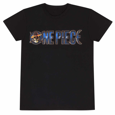 One Piece - Logo (Unisex Black T-Shirt)  Schwarz