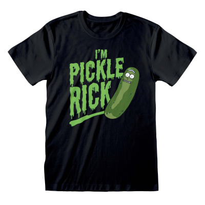 Rick And Morty - Im Pickle Rick (Unisex Black T-Shirt)  black