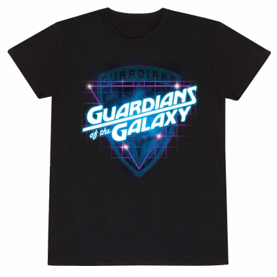 ** Marvel Comics Guardians Of The Galaxy - 80s Style (Unisex Black T-Shirt)  ** Schwarz