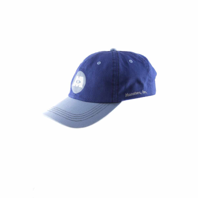 Disney Monsters Inc - Monsters University Logo (Unisex Blue Snapback Cap)  Blau