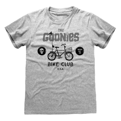 Goonies, The - Bike Club (Unisex Heather Grey T-Shirt)  Heather Grey