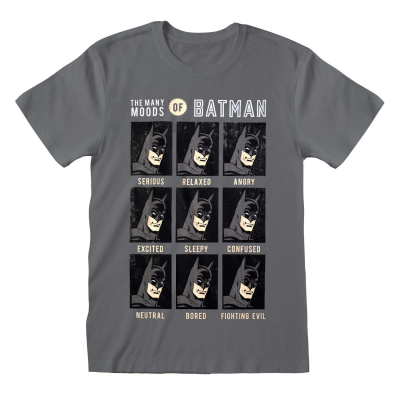 DC Comics Batman - Emotions Of Batman (Unisex Charcoal T-Shirt)  Charcoal