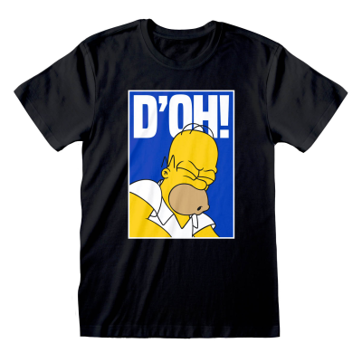 Simpsons - Doh (Unisex Black T-Shirt)  Schwarz