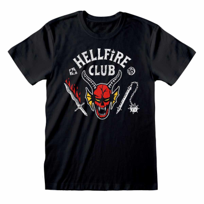Stranger Things - Hellfire Club Logo Black  black