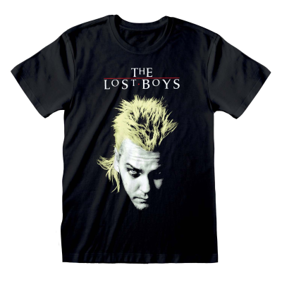 ** Lost Boys - David And Logo (Unisex Black T-Shirt)  ** Schwarz