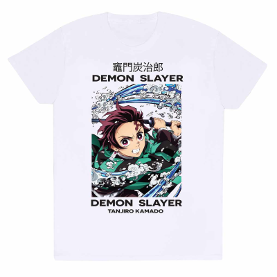Demon Slayer - Whirlpool (Unisex T-Shirt)  Schwarz