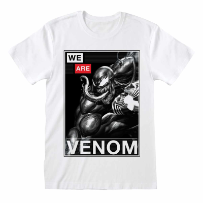 Marvel Universe - Venom Poster (Unisex White T-Shirt)  White