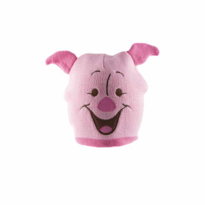 Disney Winnie The Pooh - Piglet Face (Unisex Pink Beanie)  Rosa