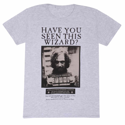 Harry Potter - Sirius Black Poster (Unisex Heather Grey T-Shirt)  Heather Grey