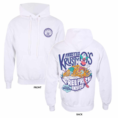 ** Simpsons - KrustyOs (Unisex White Pullover Hoodie)  ** weiß