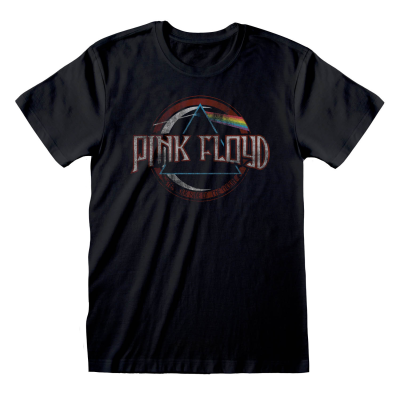 Pink Floyd - Dark Side Circle (Unisex Black T-Shirt)  Schwarz