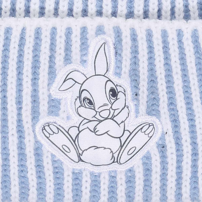 Disney Bambi - Bambi Thumper (Unisex Blue Beanie Pom)  Blau