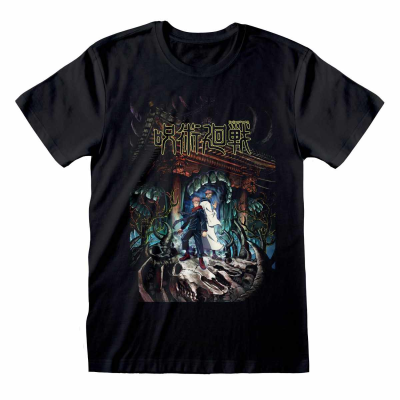Jujutsu Kaisen - Poster (Unisex Black T-Shirt)  black