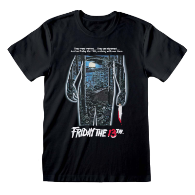 Friday The 13th - Poster (Unisex Black T-Shirt)  black