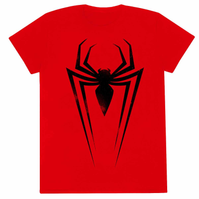Marvel Comics Spider-Man - Black Spider Symbol (Unisex Black T-Shirt)  black