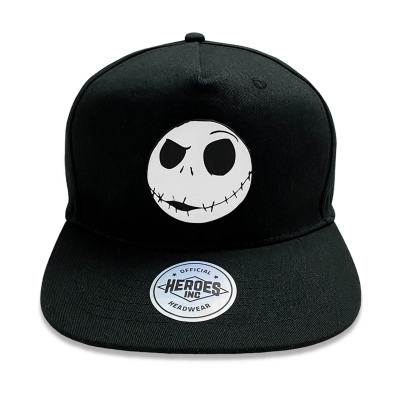 Nightmare Before Christmas - Jack Face (Unisex Black Snapback Cap)  Schwarz