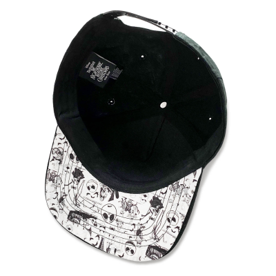 Nightmare Before Christmas - Jack Face (Unisex Black Snapback Cap)  Schwarz