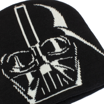 Star Wars - Face Vader (Unisex Black Beanie)  Schwarz