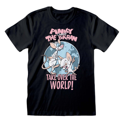 Animaniacs - Take Over The World (Unisex Black T-Shirt)  Schwarz