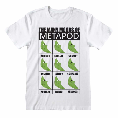 ** Pokemon - Many Moods Of Metapod (Unisex White T-Shirt)  ** weiß